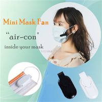 Wholesale Reusable Breathable USB Charge Portable Fan For Face Mask Mini Summer Cooling Mask Fan mAh Brushless Motor High Quality