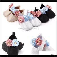 Wholesale Walkers Baby Kids Maternityins Diy Flower Glisten Baby Girl Cute Infant Shoes Princess Born Moasins Soft First Walking Shoe Drop Delivery