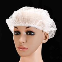 Wholesale 50Pcs Disposable Hats Hair Nets Shower Dustproof Breathable Cleaning for Tattooing Food Services Makeup Caps
