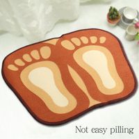 Wholesale Carpets GY Bathroom Cartoon Ankle Printed Finished Carpet Water Absorption Rug Bath Kitchen Door Floor Mat For Toilet Non Slip
