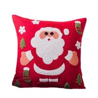 Wholesale Christmas Throw Pillow Cover Cotton Linen Snowflacke Snowman Pillowcase For Xmas Festival Decoration Cushion Decorative