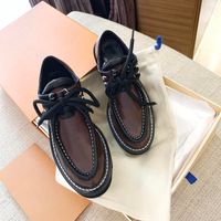 Wholesale women dress wedding party shoes high quality leather shoe platform sandal Fashion business formal loafer social chunky shoes size