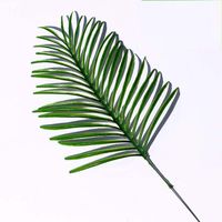 Wholesale Artificial Tropical Palm Leaves Fake Plants Faux Large Palm Tree Leaf Green Greenery for Flowers Arrangement Wedding Home Party Decor V2