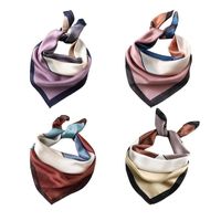 Wholesale Fashion Silk Square Scarf For Women cm Neck Band Hijab Soft Headscarf Tie Hair Warp Bag Foulard Neckerchief F S2S4 Ties