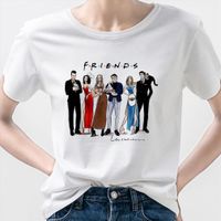 Wholesale Friends Casual Ulzzang Fashion I Men T Shirt Know You Summer Women Short Sleeve Shirts Elegant Club Aesthetic Clothes