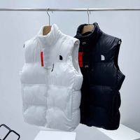 Wholesale Mens Fashion Designer Down Vest Jackets Women Coat Parkas Casual Winter Warm Windproof Embroidered Classic Letters Coats S XL Vests