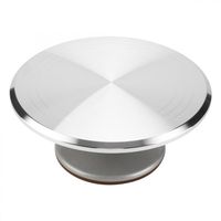 Wholesale Aluminum Silicon Inch Rotating Turntable Cake Decorating Accessory Round Stand Revolving Pastry Baking Decor Tool Advanced
