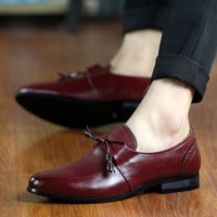 Wholesale Good Sneaker Men s Dress Shoes Fashion Loafers Luxurys Designers Black Brown Red Leather Men Sports Flat Sneakers Trainers