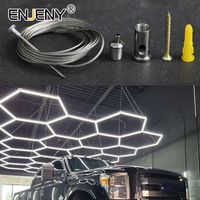 Wholesale Working Light LED Hexagonal Lamp Ceiling Steel Wire Rope Hanging Suspension Sling Lighting Accessories Chandelier