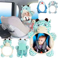 Wholesale 0 Months Baby Toy Rear Facing Mirrors Car Seat Back View Mirror Toy Kid Safety Rearview Toddler Hanging Child Newborn Game G1213
