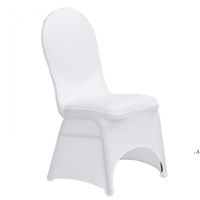 Wholesale 50PC Pack Universal Polyester Elastic Spandex Lycra Chair Covers for Wedding Banquet Event Home Office Party Hotel Decoration LLF10968
