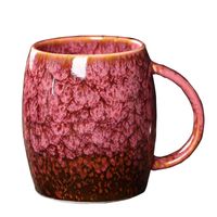Wholesale Mugs European Retro Ceramic Mug Custom Water Cup Office Milk Kiln Glazed Coffee Gift