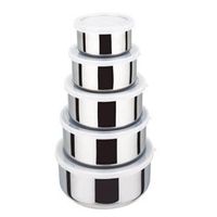Wholesale Bowls Bowl set Stainless Steel Mixing Crisper Container With Lids For Kitchen Tools Tablewar