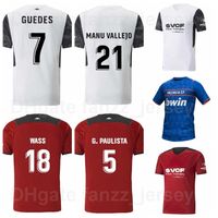 Wholesale 2021 Valencia Jerseys Soccer SOLER GUEDES WASS GAYA CORREIA DIAKHABY JASON KANG IN GOMEZ Football Shirt Kits Custom Name Number Red White
