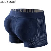Wholesale Underpants Jockmail Long Mh Raising Men s Four Corner Underwear with Padded Sponge Lifting Rich Hip Flat Angle Fake Ass
