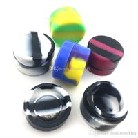 Wholesale 3ML Round Silicone Container Jars Dabs wax containers dry herb FDA Silicone containers Box Vaporizer for concentrate wax oil Ball Containers