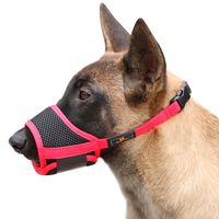 Wholesale Dog Muzzle Nylon Soft Muzzle Anti Biting Barking Secure Mesh Breathable Pets Mouth Cover for Small Medium Large Dogs Colors Sizes V2