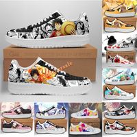 Wholesale Creative DIY Shoe Mens Shoes Cool Cute Anime Carton quadratic element Designers custom made sneakers low flat trainers customize D painted Womens