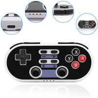 Wholesale Wireless gamepad mini retro bluetooth compatible game joystick remote control for Nintendo Switch PC PS3 Android