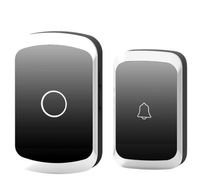 Wholesale CACAZI Wireless Waterproof Doorbell M Remote US EU Plug LED Flash Home Cordless Door Bell Chime Button Receiver