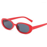 Wholesale Sunglasses Abay Brand Fashion Trend Women European American Cow Color Sun Glasses For Girls Small Oval Travel UV400 Oculos1