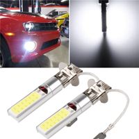 Wholesale 1Pcs COB High Power Ultra Long Life LED Bright Xenon White Low Consumption K H3 Car Auto Fog Light Lamp Bulb V