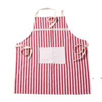 Wholesale NEWHemp Kitchen Cotton Oil Proof Thickened Apron Cooking Protective Clothing Korean Fashion Simple Adult Cover EWE7135
