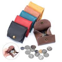 Wholesale Wallets PU Leather Coin Purse Women Men Small Short Wallet Bag Money Change Girls Little Key Business Holder