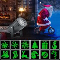 Wholesale Projector Lights AC85V V W Christmas Laser Pattern RGB Colorful Rotating Home Decorative Lamp LED Strings