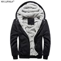 Wholesale 2021 New Fleece Wool Thick Hooded Coat Men s Winter Warm Coats Casual Cotton Mens Jackets And Coats Bomber Sportswear plus size