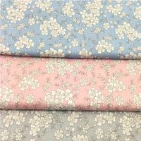 Wholesale Fabric Beautiful x50cm Pink Blue Grey Japan Cherry Blossom Sakura Flowers Cotton Twill Bundle1
