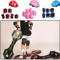 Wholesale 7pcs set Children Kids Safety Helmet Knee Elbow Pad Cycling Skate Bike Protect Lightweight Durable Protective For Hiking Camping Pads