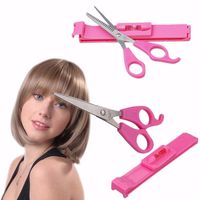 Wholesale Hair Accessories Fashion DIY Pink Artifact Horizontal Teeth Professional Layers Clipper Pruning Women Girls Cutting Guide Tools Bangs