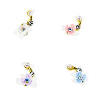 Wholesale Nail Art Decorations Resin Flower Supplies Artificial Pearl Crystal Alloy Metal Charms Flowers D Rhinestones JK