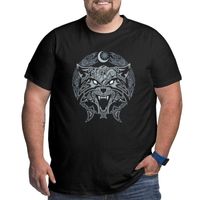 Wholesale Men s T Shirts Wolves Of Ragnarok Valhalla Odin T Shirt Men Cotton Big Tall Tees Clothes Plus Size Large XL XL XL