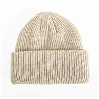 Wholesale Boutique winter baby acrylic solid color kids toddler knitted beanie hat
