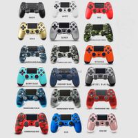 Wholesale PS4 Wireless Controller Joystick Shock Game Console Controllers Colorful Bluetooth gamepad for Sony Playstation Play station Vibration with Retail Packaging