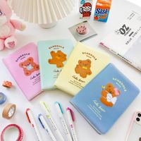 Wholesale Card Holders Cute Bear List Diary NoteBook Planner Colorful Inner Page Notepad Daily Plan Yearly Agenda School Office Stationry Girls