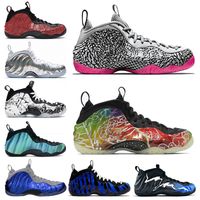 Wholesale Penny Hardaway Mens Chrome Basketball Shoes Foampositeing One Black Aurora Jumpman Memphis Tiger Elephant Print Outdoor Sports Sneakers Trainers Size
