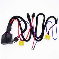 Wholesale JIUWAN pc for H4 car Headlight Connector Booster Cable Relay Fuse Socket Black Wire Harness Car Light Accessories
