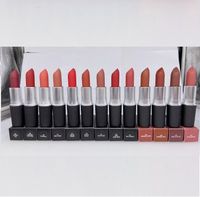 Wholesale DHL Factory direct KINDA SEXY matte lipstick MEHR WHIRL TAUPE VELVET TEDDY FANFARE PLEASE ME SUSHI KISS YASH g lipstick with sweet smell
