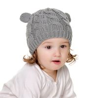 Wholesale Free DHL New Colors INS Baby Kids Boys Girls Beanies with gloves Pieces Set Fleece Blank Knitted Winter Children Caps Rabbit Hats K2
