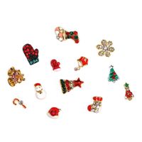 Wholesale Christmas Alloy Nail Rhinestones Decorations Snowflake Boots Trees Charm Designs d Beauty Manicure Accessories Brush Tool Art