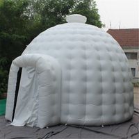 Wholesale Customized White Dome Balloon Inflatable Igloo Tent for kids Pop up wedding marquee garden party event shelter with mat
