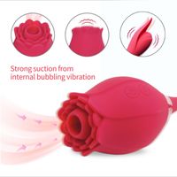 Wholesale Oral Sex Clitoral Sucking Vibrator Modes Suctions Lick Pussy Sucker Nipple Stimulator Rose Toys for Women Love Egg Dildo Clit Suction Real G Spot Climax for Female