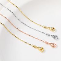 Wholesale Chains Diy Handmade Chain Necklace Jewelry Making Supplies k Gold Filled Plated Chocker Rose Silver Color