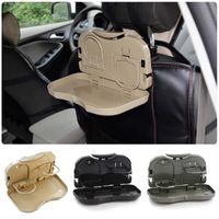 Wholesale Car Interior Accessories Pc Folding Universal Car Bracket for Food Tray Drink Holder Auto Back Rear Seat Table Tray Phone Holder Car Storage Box
