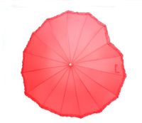 Wholesale Red Heart Shape Umbrella Romantic Parasol Long handled Umbrellas for Wedding Photo Props Umbrella Valentine Day gift sea ship GWB13453