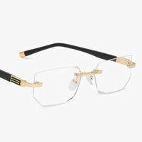 Wholesale Glasses Of Eyeglasses Presbyopic Spectacles Clear Glass Anti blue Unisex Rimless Lens Light Reading Frame New Strength Iiuhk