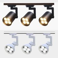 Wholesale Bulbs LED Track Light W W Rail Spotlights Ceiling Lamp Leds Tracking Fixture Spot Lights Bulb For Store Shop Mall Exhibition